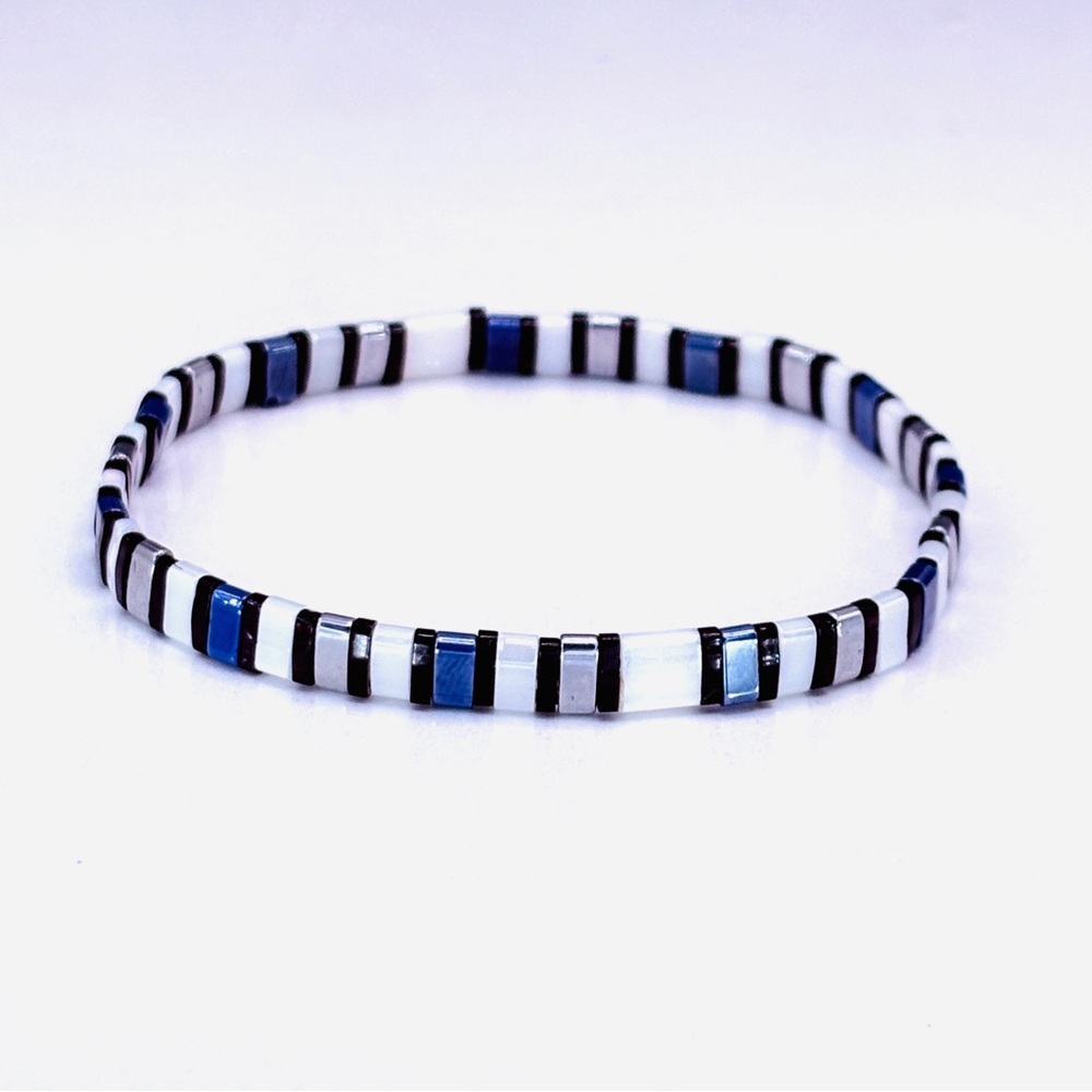 Miyuki Tila Bead Stretch Bracelet